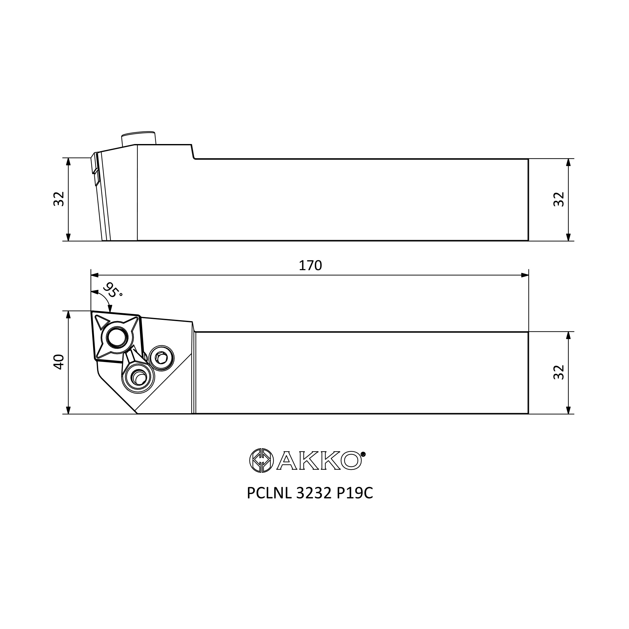 Pclnl P C P System External Turning Toolholders Akko Metal