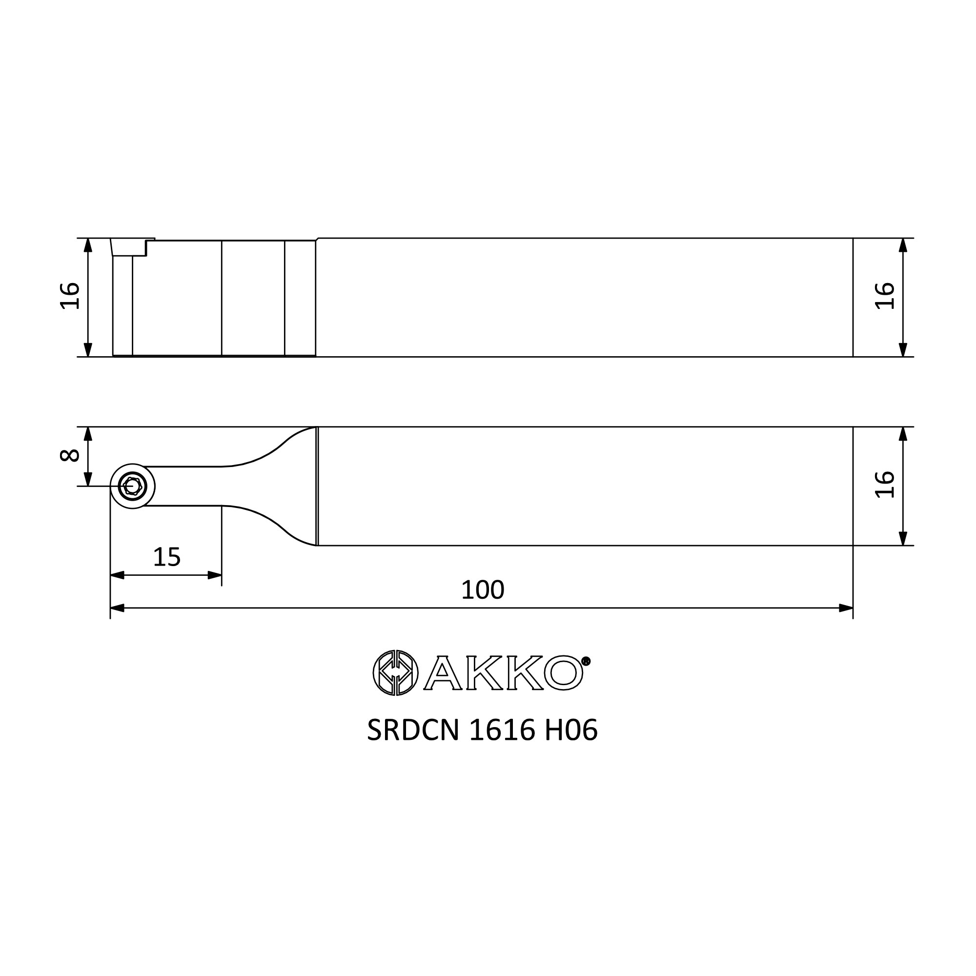 Srdcn H S System External Turning Toolholders Akko Metal