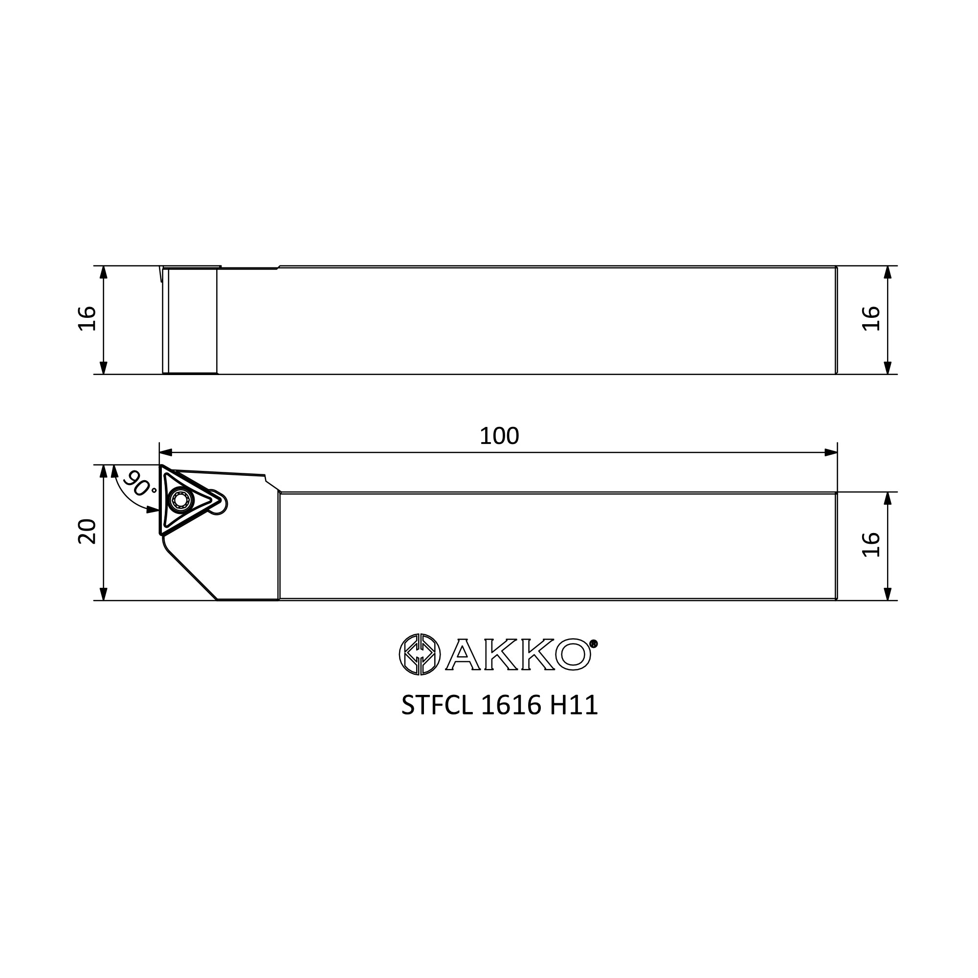 Stfcl H S System External Turning Toolholders Akko Metal