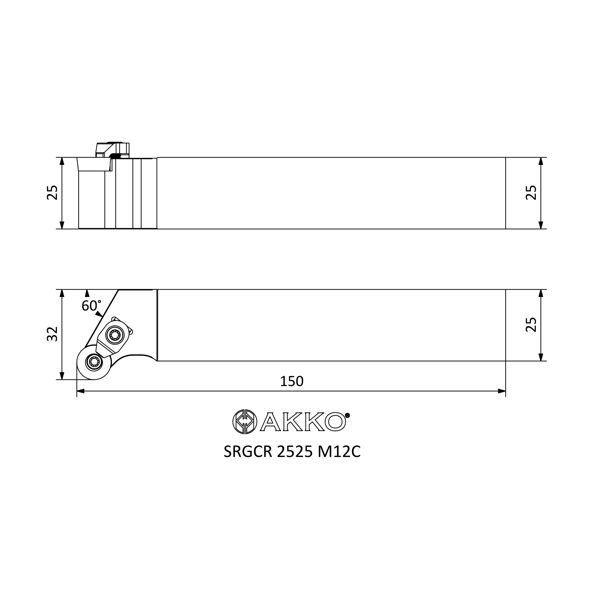 SRGCR 2525 M12C - S-SİSTEM DIŞ TORNALAMA KATERLERİ - AKKO METAL WORKING ...